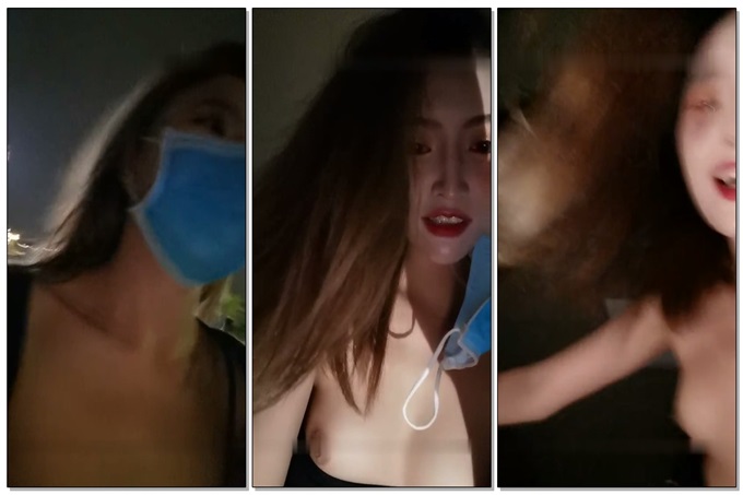 妹子发骚勾搭小哥哥午夜玩，骑乘玩得美乳乱颤~