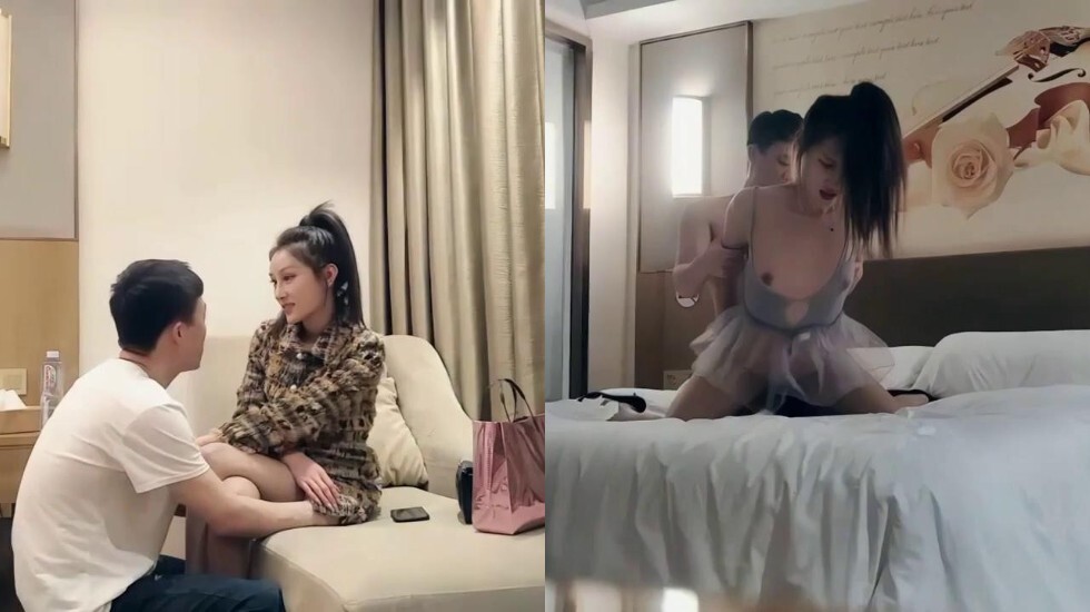  约了极品美女 衣服没脱完直接操